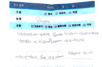 발목 염좌 및 견열 골절 후 입원